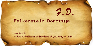 Falkenstein Dorottya névjegykártya